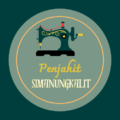 green and gold aesthetic old tailor sewing machine logo (1)