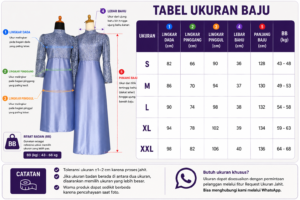 gaun brokat kombinasi panjang